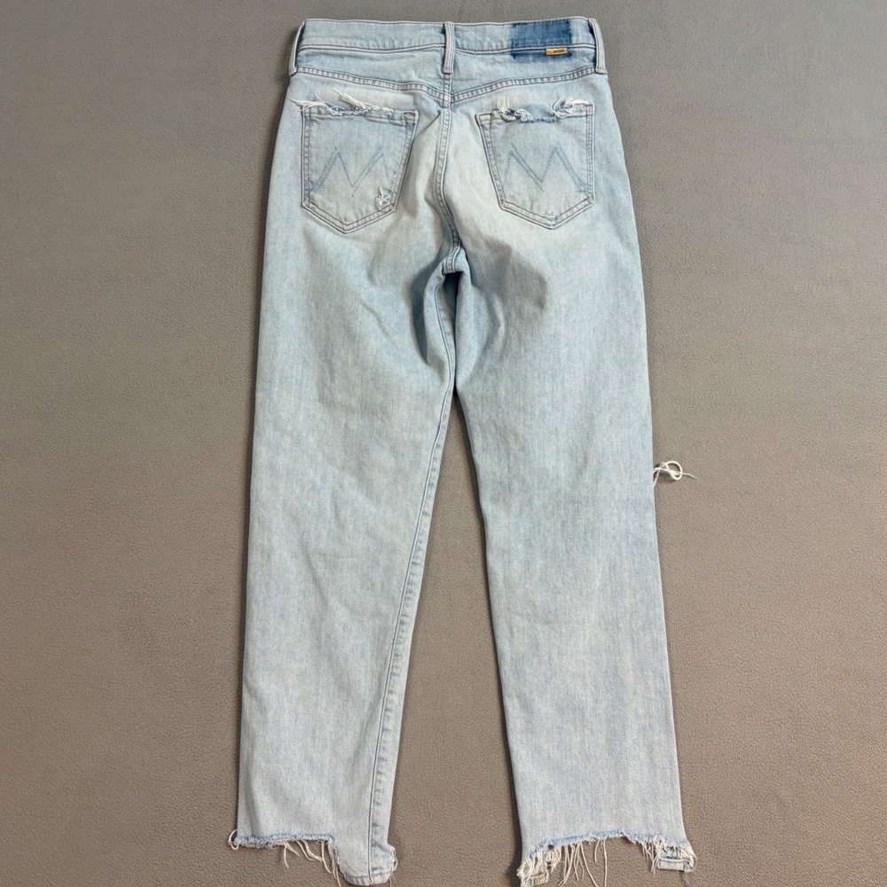MOTHER The Huffy Flood Chew Wash Really Hella Hot Jeans Women's 26 Distressed - Picture 3 of 14